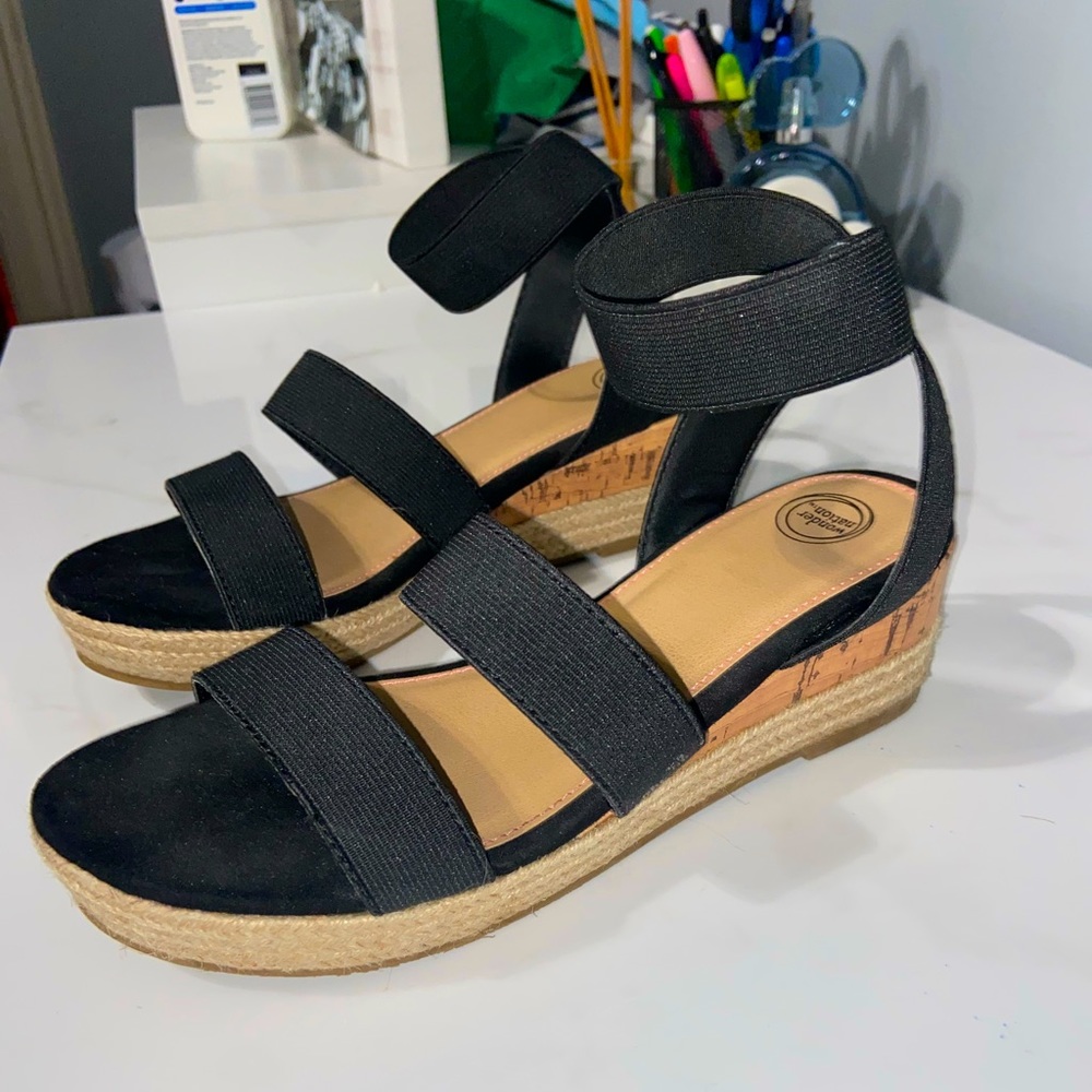 Wonder Nation Girls Sandal Wedge Shoes